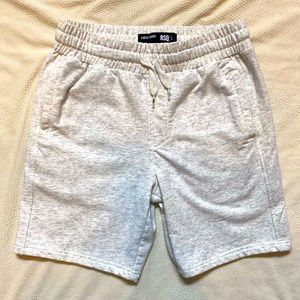 Boys large, RSQ sweat shots, light heather gray, rarely worn